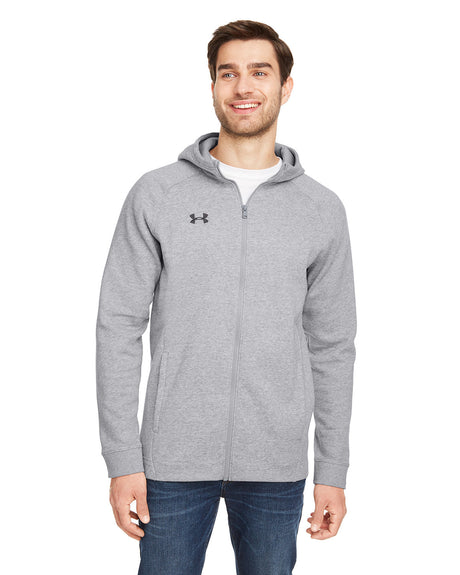 UNDER ARMOUR Men's Hustle Full-Zip Hooded Sweatshirt