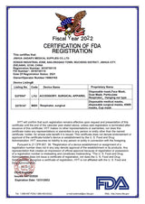 Individually Polybagged KN95,5-Ply Face Masks, FDA EUA List, Full color Transfer logo left side