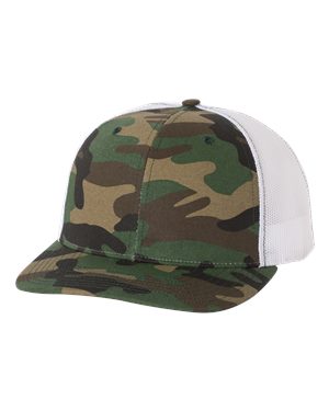 000458 Richardson® Patterned Snapback Trucker Cap