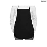 Shorter Length Twill Bib Apron, 19x24, No Pockets, Blank Only, In Stock