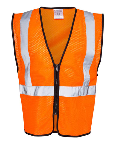 ML Kishigo Zippered Mesh Economy Class 2 Vest