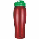 24 Oz. Contour Translucent Bottle w/ Flip Top Lid