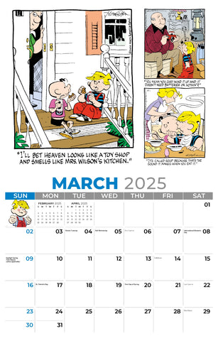 Galleria Wall Calendar 2025 Dennis the Menace