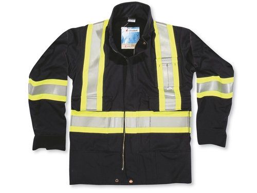 Black Indura® Ultrasoft® Safety Parka Jacket