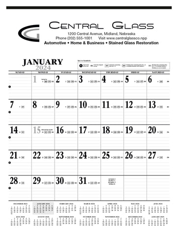 Large Contractor Calendar