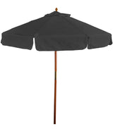 7' Wooden Market Umbrella with Valence