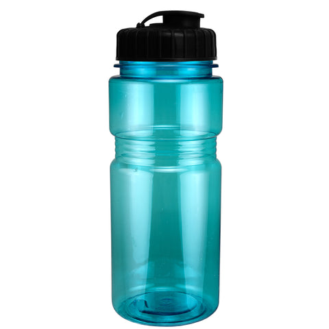20 Oz. Translucent Recreation Bottle w/ Flip Top Lid