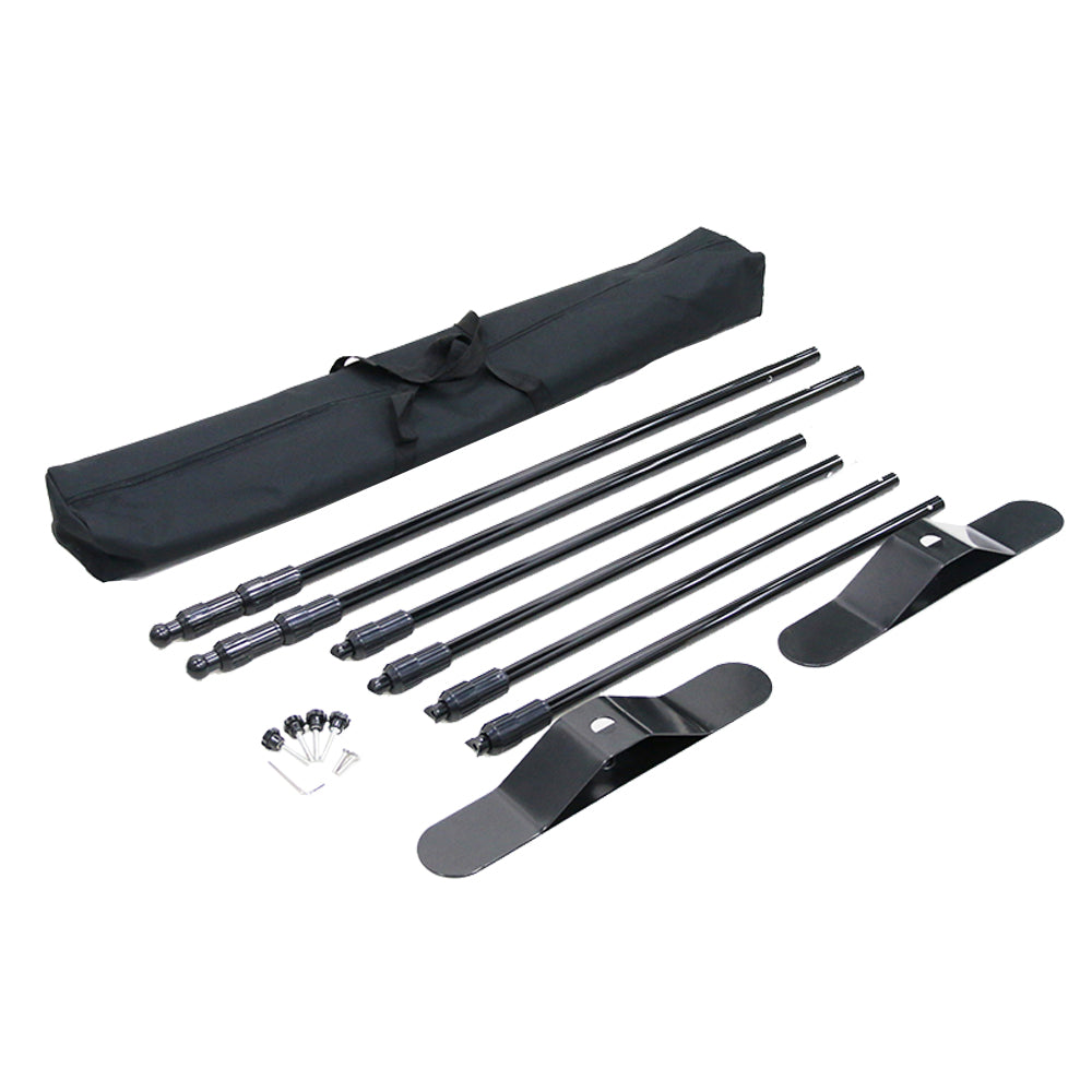 72 Hr Fast Ship - Tradeshow Booth Package, 8' Expanding Display and 6' Sublimated PREMIUM Tablecloth