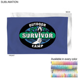 Survivor Themed Sublimated Microfiber Sports hand towel, 15"x25