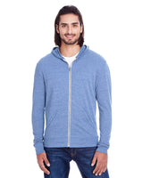 000236 THREADFAST Unisex Triblend Full-Zip Light Hoodie