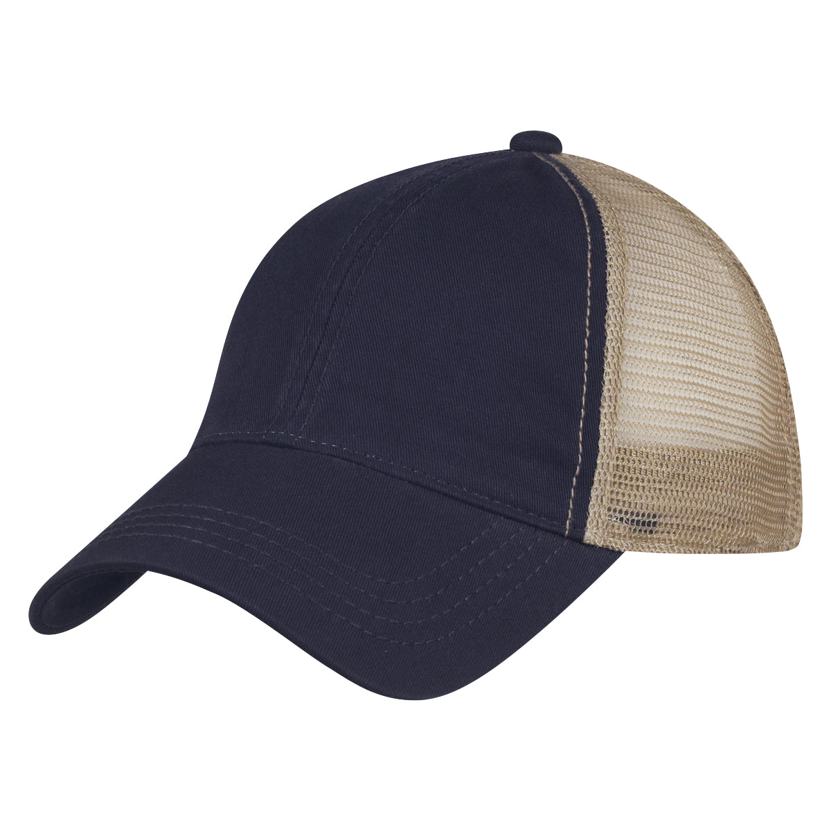 Washed Cotton Mesh Back Cap