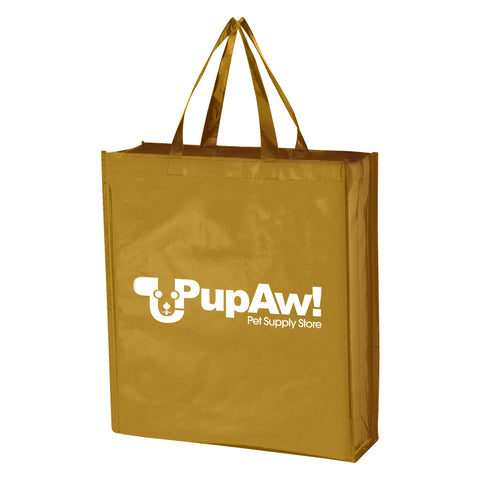 Metallic Non-woven Shopper Tote Bag