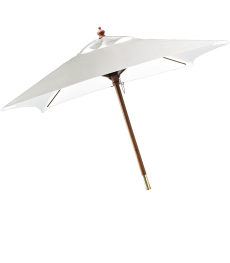 7' Square Wooden Market Umbrella