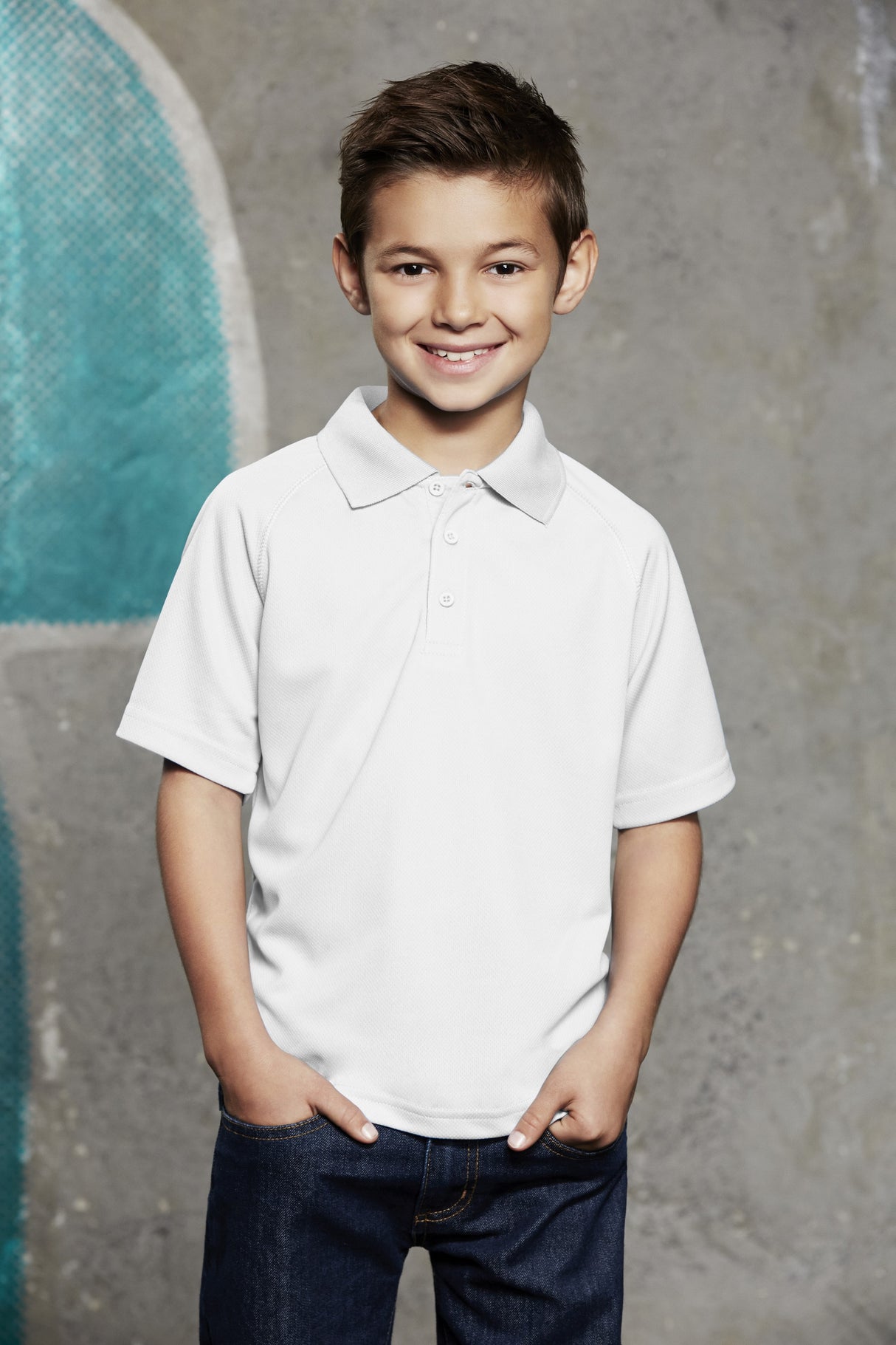 Sprint Biz Cool™ Kids Mesh Polo Shirt