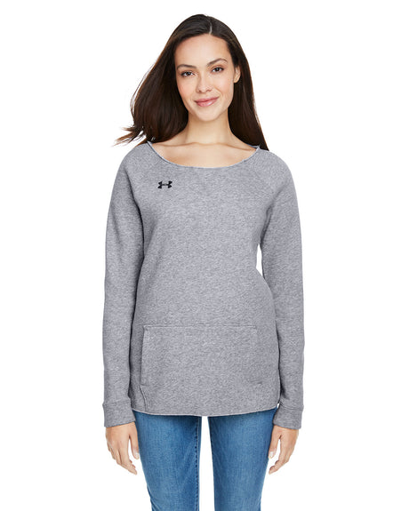 UNDER ARMOUR Ladies' Hustle Fleece Crewneck Sweatshirt
