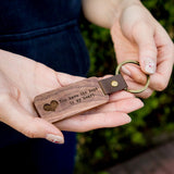 Engraved Wooden Keychain