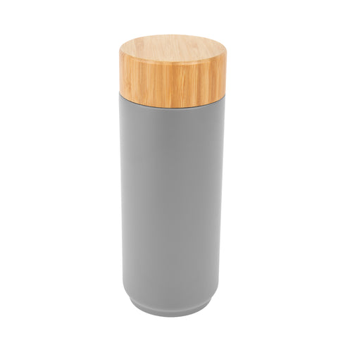 16 Oz. Full Color Stainless Steel Lexington Bottle With Bamboo Lid