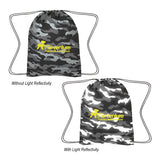 Reflective Camo Drawstring Sports Pack