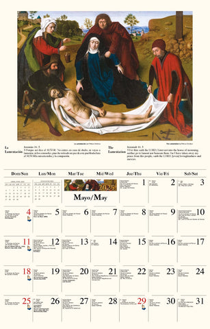 Galleria Wall Calendar 2025 Catholic Inspirations SP/ENG