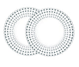Nachtmann Bossa Nova crystal 32cm Charger Plate Set of 2 in retail gift box