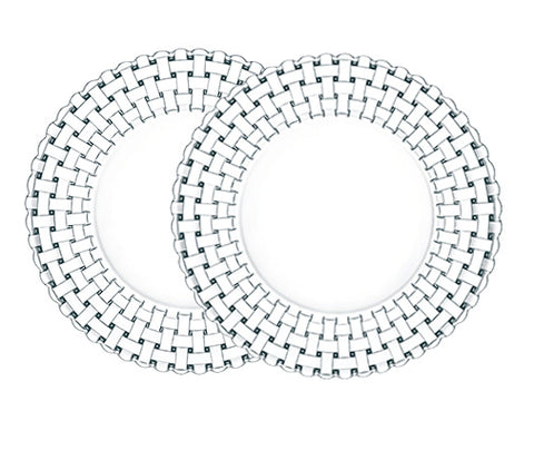 Nachtmann Bossa Nova crystal 32cm Charger Plate Set of 2 in retail gift box