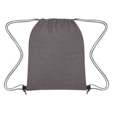 Heathered Non-woven Drawstring Backpack