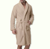 100% Polyester Coral Fleece Bath Robe Shawl Collar