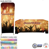 48 Hr Quick Ship - Tradeshow Booth Package Sleek,3'W x 96"h EuroFit Display and 6' Sub Tablecloth