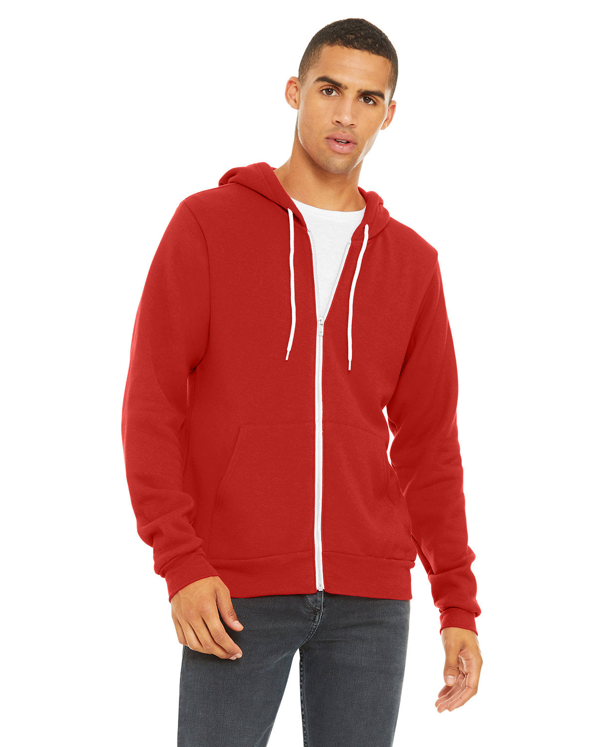 BELLA+CANVAS Unisex Sponge Fleece Full-Zip Hooded Sweatshirt