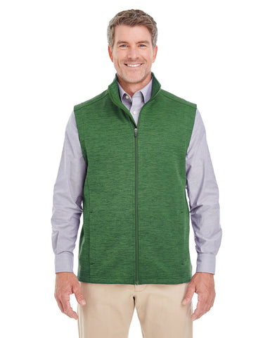 DEVON AND JONES Men's Newbury Mélange Fleece Vest