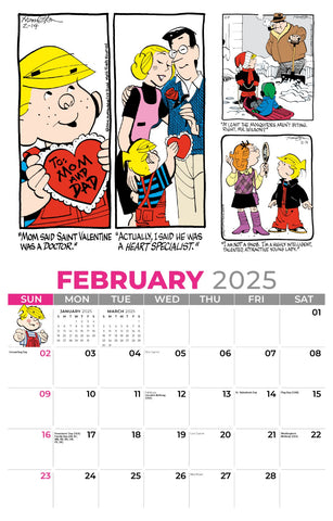Galleria Wall Calendar 2025 Dennis the Menace