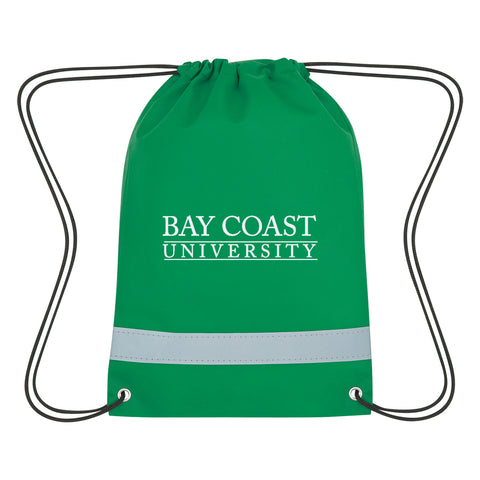 Lil' Bit Reflective Non-woven Drawstring Bag