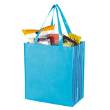 Shiny Laminated Non-woven Tropic Shopper Tote Bag
