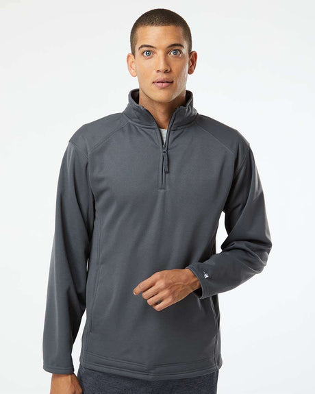 Badger Performance Fleece Quarter-Zip Pullover
