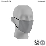 48 Hr Quick Ship - Sublimated 2ply Antimicrobial Cloth Face mask available in EVERY COLOR
