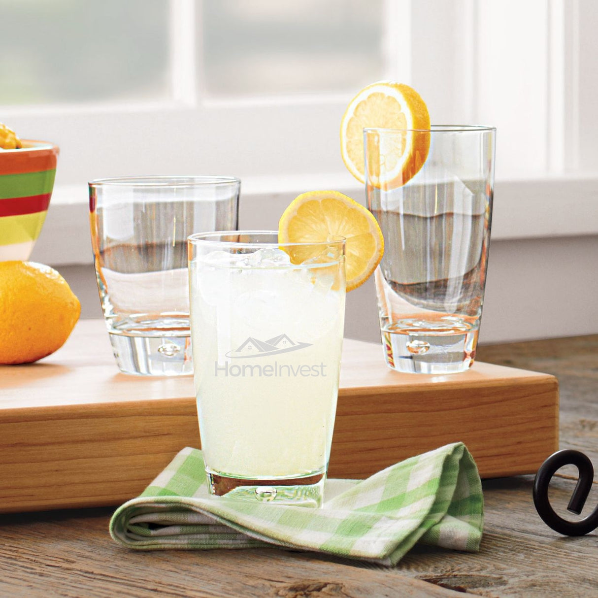 Bormioli Rocco Luna 15.25oz clear glass tumbler