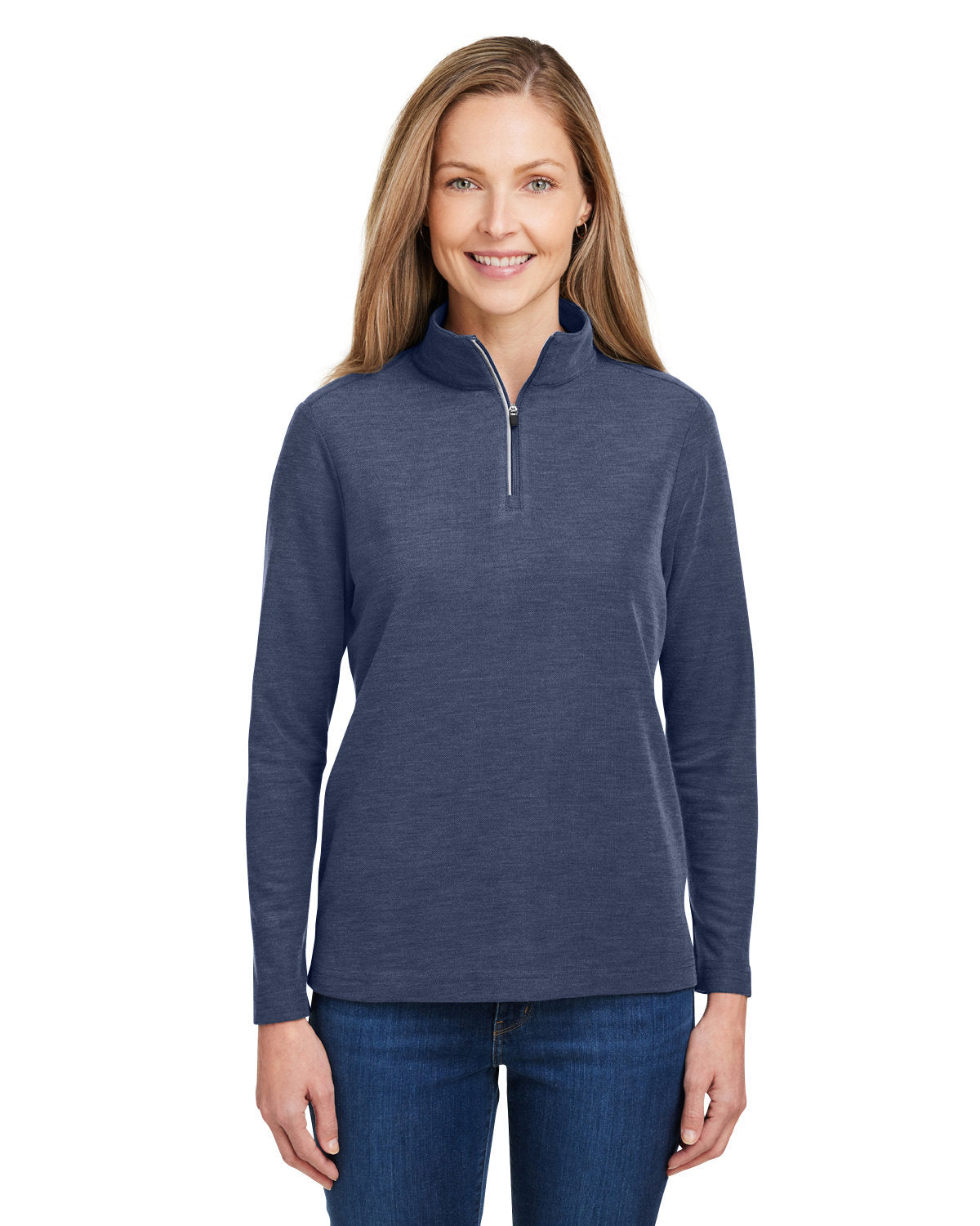 CORE 365 Ladies' Fusion ChromaSoft? Pique Quarter-Zip