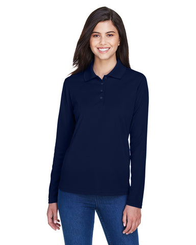 000156 CORE 365 Ladies' Pinnacle Performance Long-Sleeve Piqué Polo