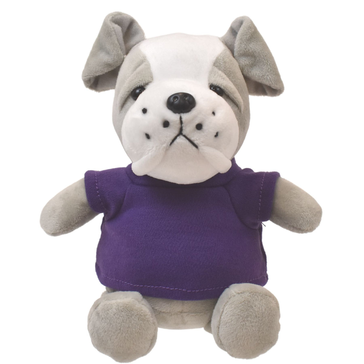6" Mini Me Gray Brooklyn Bulldog w/T-Shirt