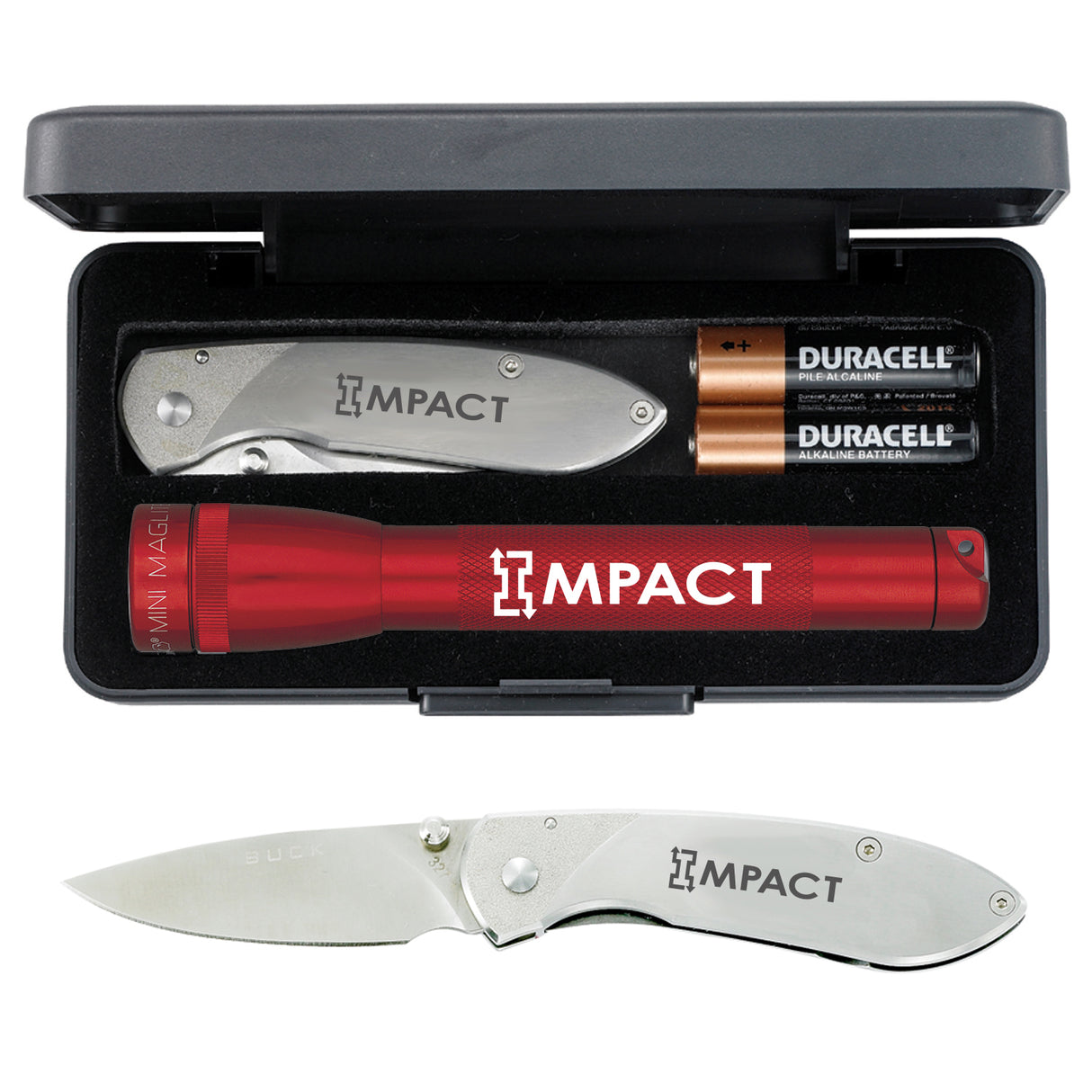 Mini Maglite® With Buck® "Nobleman" Knife