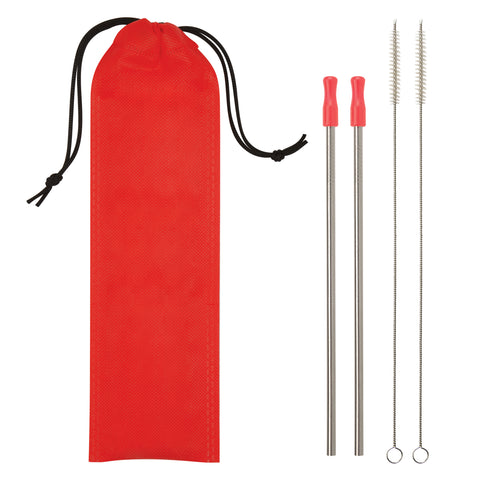 2-pack Stainless Steel Straw Kit