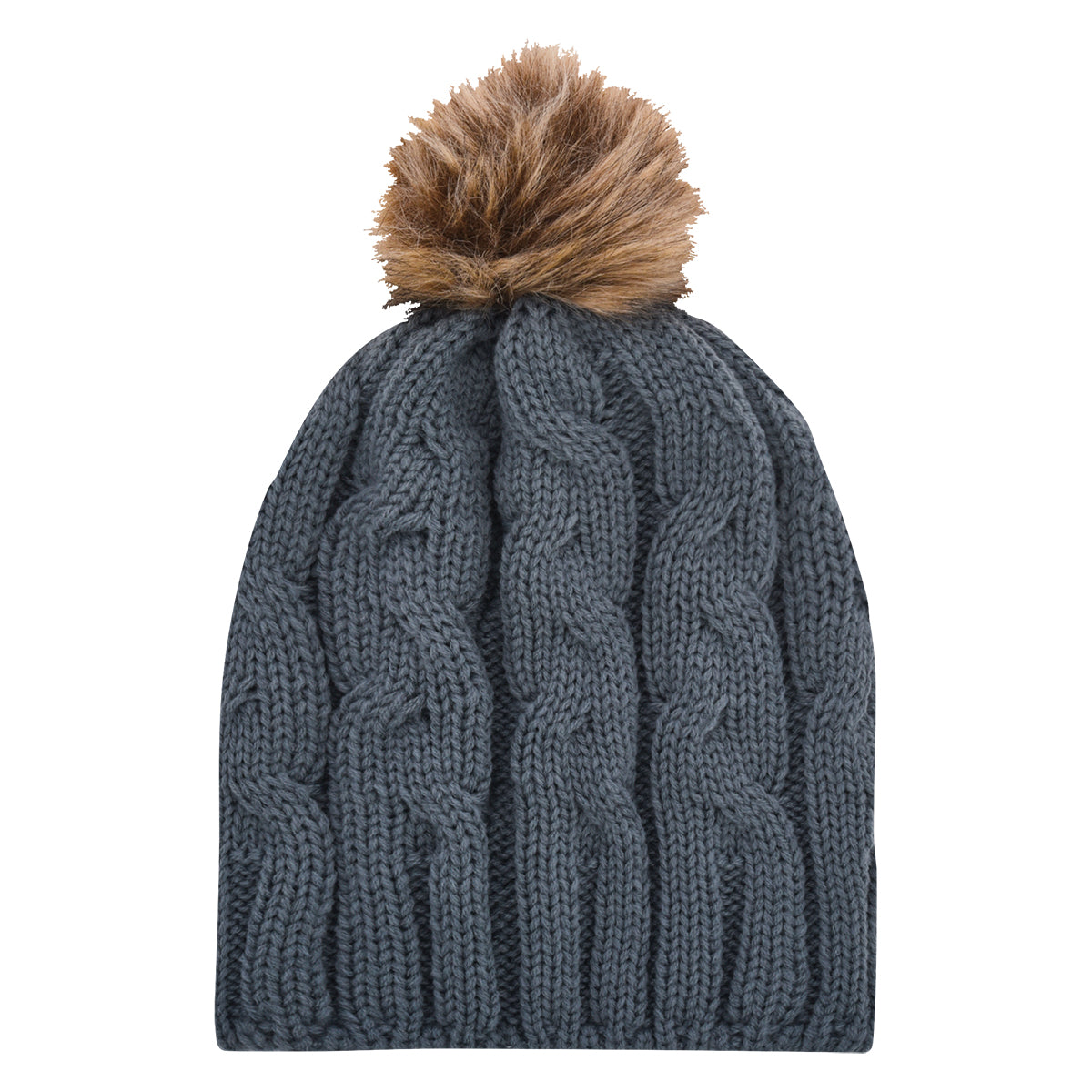 Cameron Cable Knit Pom Beanie