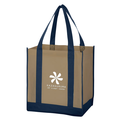 000440 Non-woven Two-tone Shopper Tote Bag