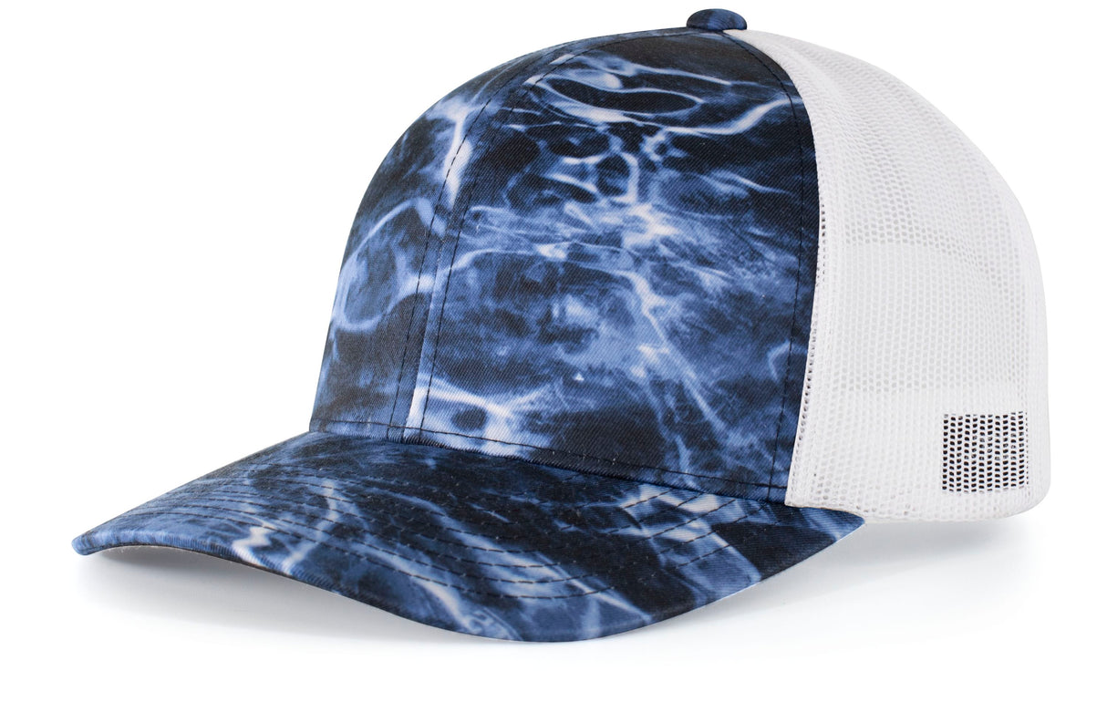 Elements Aqua Camo Trucker Snapback Cap
