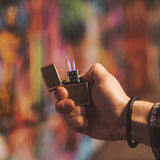 Matte Zippo® Lighter & Double Butane Insert Gift Set