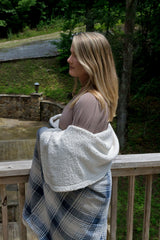Cottage Plaid Throw (Laser Patch)