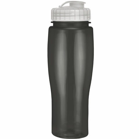 24 Oz. Contour Translucent Bottle w/ Flip Top Lid