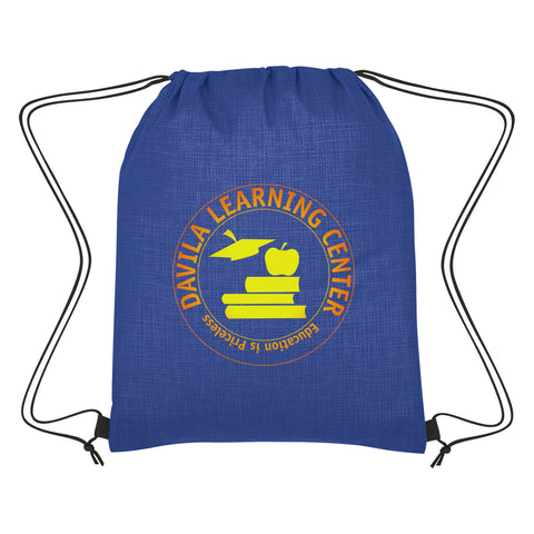 Crosshatch Non-woven Drawstring Bag