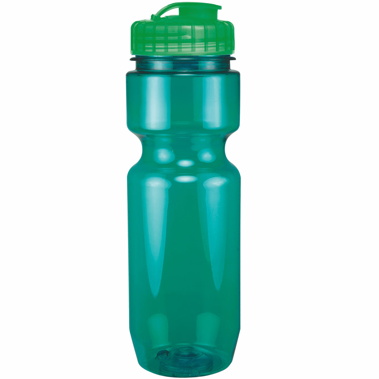 22 Oz. Translucent Bike Bottle w/ Flip Top Lid