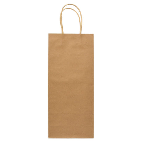 Kraft Paper Bag for Wine Bottles - 5.5"w x 13"h